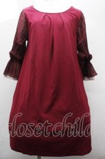 画像1: axes femme / バックシャンチュニック  ワイン S-26-04-20-1046-AX-BL-AS-ZS (1)
