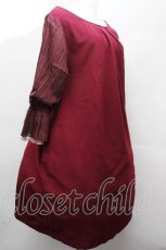 画像3: axes femme / バックシャンチュニック  ワイン S-26-04-20-1046-AX-BL-AS-ZS (3)