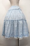 画像2: m petit by misako / NINA'Sギャザースカート  サックスｘアイボリー S-26-04-20-1054-LO-SK-HR-ZS (2)