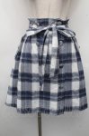 画像1: axes femme / ベルト付タータンチェックスカート  ブルー S-26-04-20-1055-AX-JA-AS-ZS (1)
