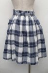 画像2: axes femme / ベルト付タータンチェックスカート  ブルー S-26-04-20-1055-AX-JA-AS-ZS (2)