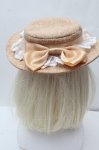 画像4: m petit by misako / リボンストローハット  ベージュ S-26-04-20-1014-0-AC-AS-ZS (4)