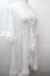 画像3: axes femme / チュールフリル楊柳ガウン  白 S-26-04-20-1025-AX-TO-HR-ZS (3)