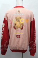画像2: PINK HOUSE / ベアプリントトレーナー  赤ｘピンク S-26-04-20-1030-LO-TO-HR-ZS (2)