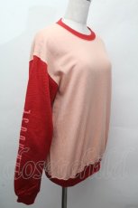 画像3: PINK HOUSE / ベアプリントトレーナー  赤ｘピンク S-26-04-20-1030-LO-TO-HR-ZS (3)
