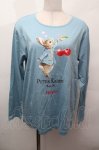 画像1: PINK HOUSE / PETER RABBIT カットソー  ブルー S-26-04-20-1032-LO-TO-HR-ZS (1)