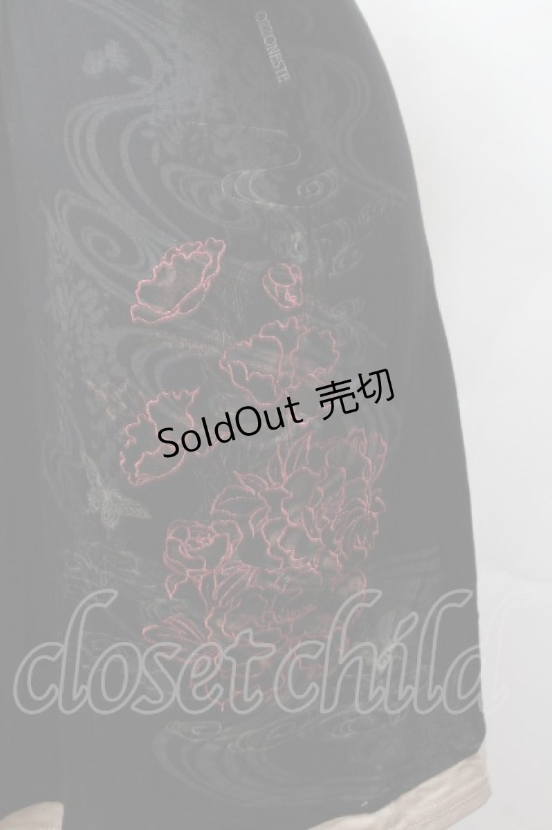 画像3: Ozz Croce / 刺繍スピンドルチュニック  黒 S-26-04-20-047-OO-TO-AS-ZS (3)
