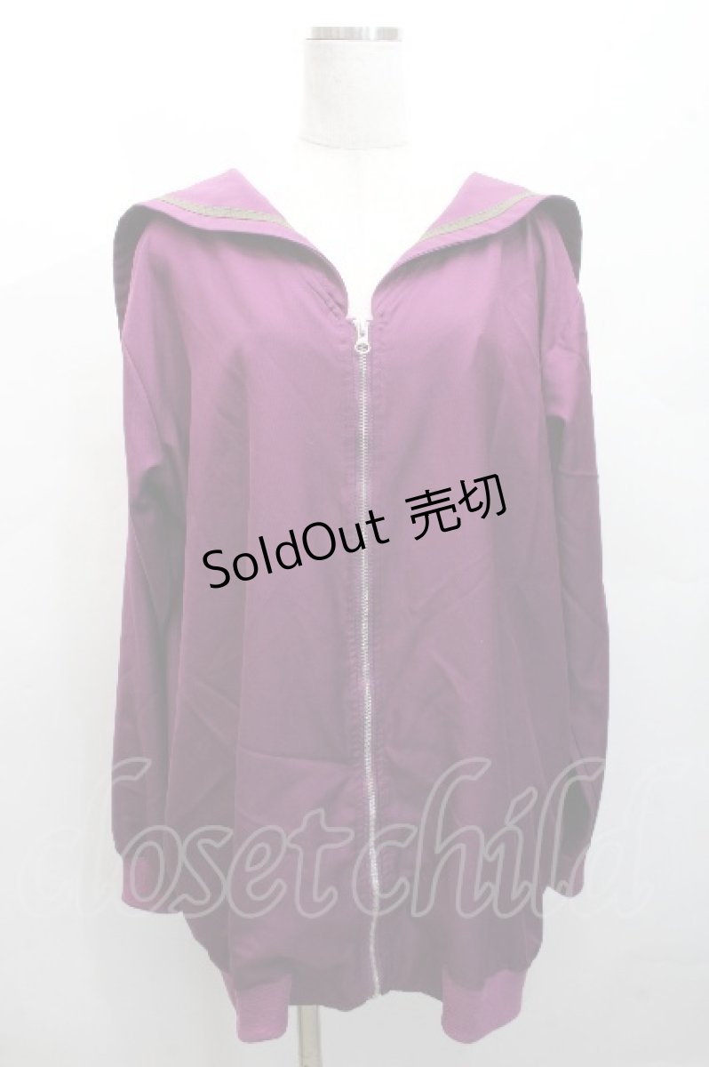 画像1: F.F.T collection / セーラー襟パーカー  紫 S-26-04-20-007-PU-TO-AS-ZS (1)