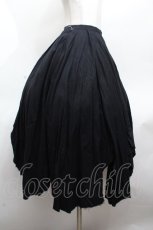 画像2: BPN / ガーゼイレヘムロングスカート  黒 S-26-04-20-051-GO-SK-HR-ZS (2)