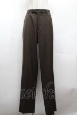 画像1: Jean Paul GAULTIER / CLASSIQUE　ウールパンツ 48 ブラウン S-26-04-20-053-GO-PA-AS-ZS (1)