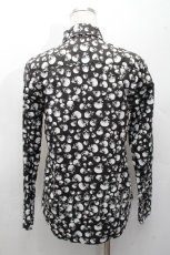 画像2: PUNK / スカル総柄シャツ  黒ｘ白 S-26-04-20-008-PU-TO-HR-ZS (2)