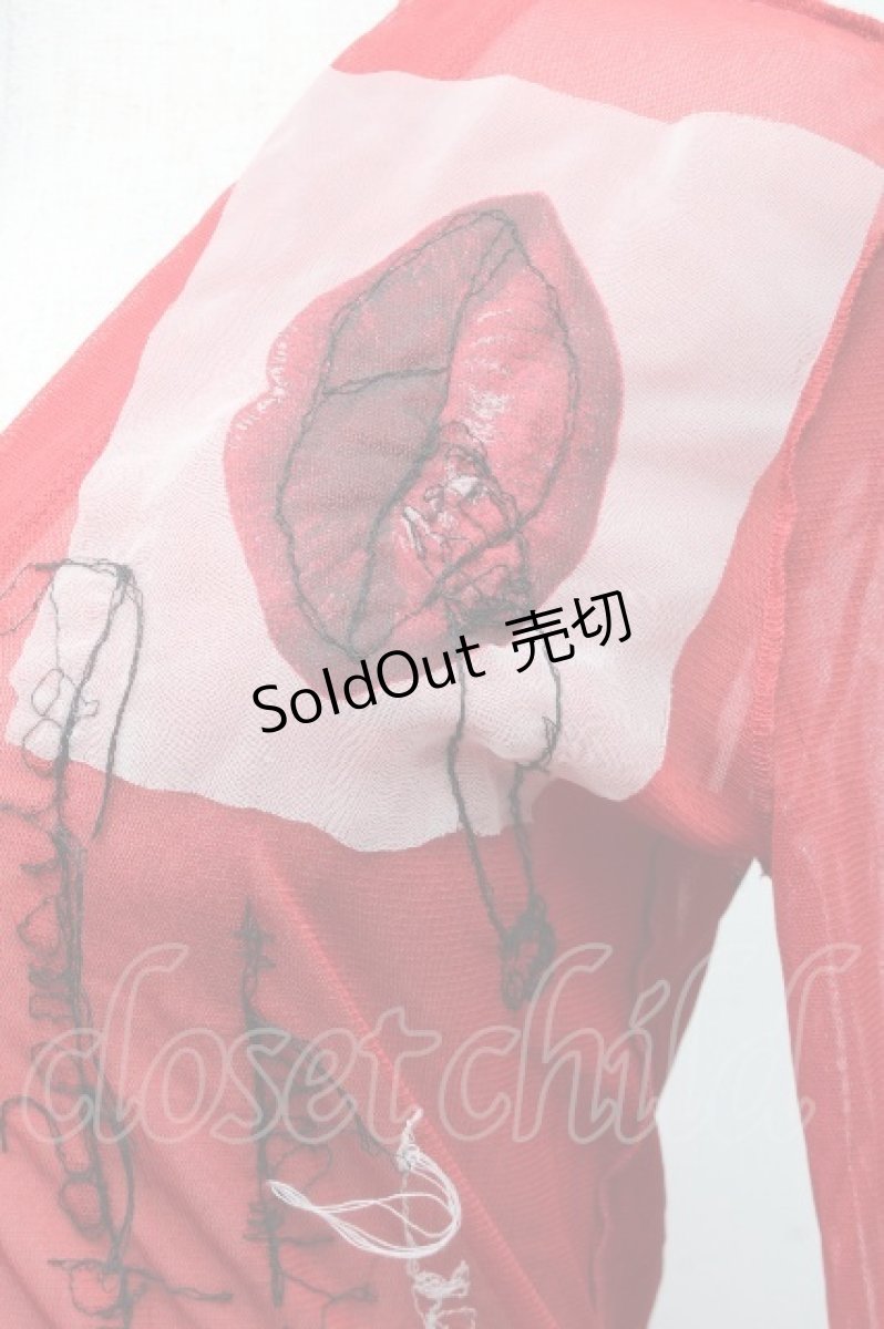 画像3: Jean Paul GAULTIER / パワーネットトップス 40 赤 S-26-04-20-002-GO-TO-AS-ZI (3)