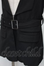 画像3: BPN FOR MEN / ベルト付きベスト  黒 S-26-04-20-018-GO-BL-HR-ZS (3)