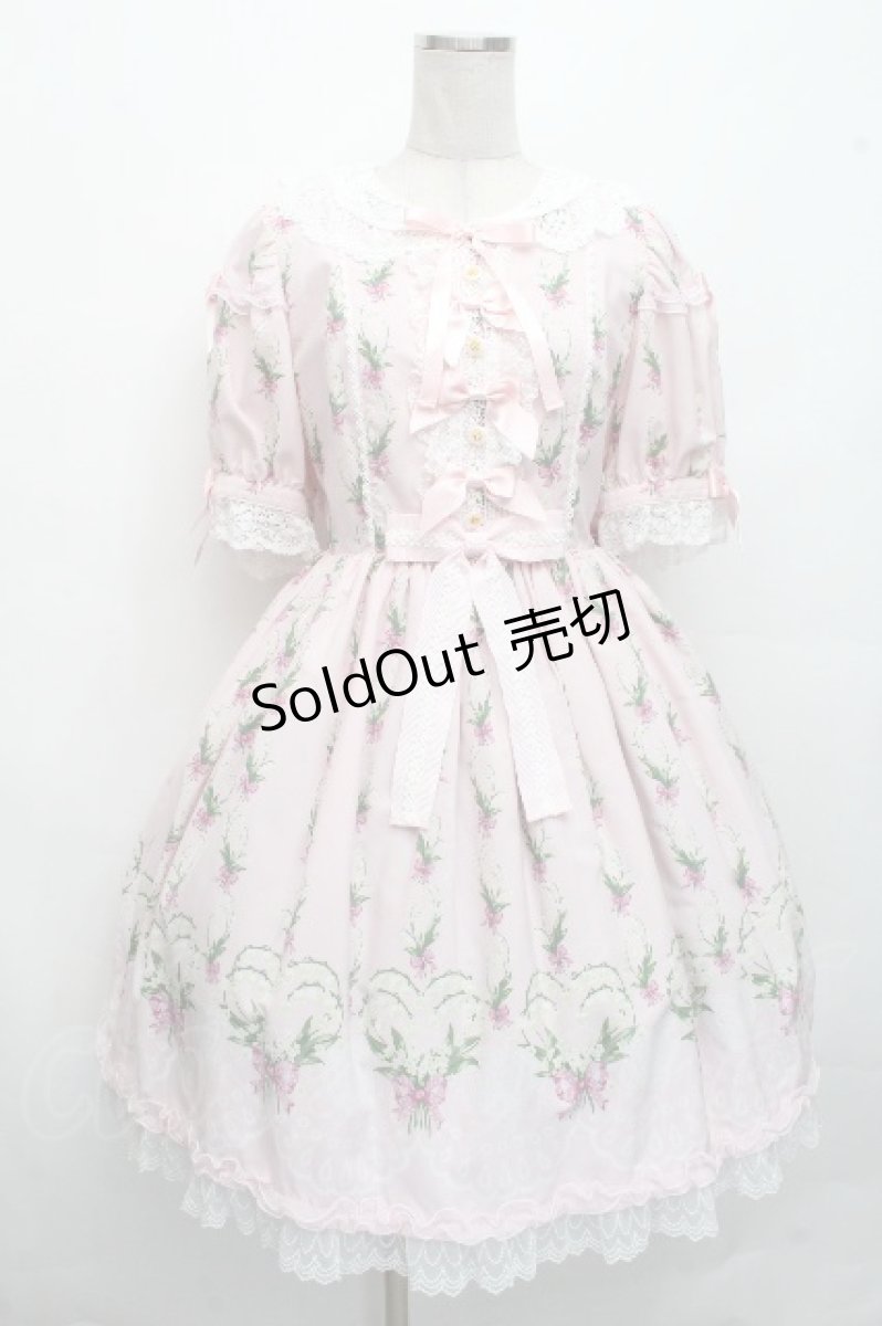 画像1: Angelic Pretty / すずらんBouquetワンピース  ピンク S-26-04-20-020-AP-OP-SZ-ZS (1)
