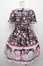 画像2: Angelic Pretty / Toy's Donut Dinerワンピース  クロ S-26-04-20-024-AP-OP-SZ-ZS (2)