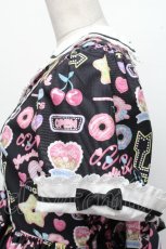画像4: Angelic Pretty / Toy's Donut Dinerワンピース  クロ S-26-04-20-024-AP-OP-SZ-ZS (4)