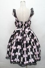 画像2: Angelic Pretty / Jewelry Ribbon Princessジャンパースカート  黒 S-26-04-20-025-AP-OP-AS-ZS (2)