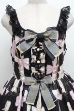 画像3: Angelic Pretty / Jewelry Ribbon Princessジャンパースカート  黒 S-26-04-20-025-AP-OP-AS-ZS (3)