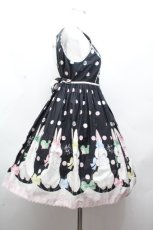 画像3: Angelic Pretty / マシュマロバニー襟付ジャンパースカート  黒 S-26-04-20-026-AP-OP-AS-ZS (3)