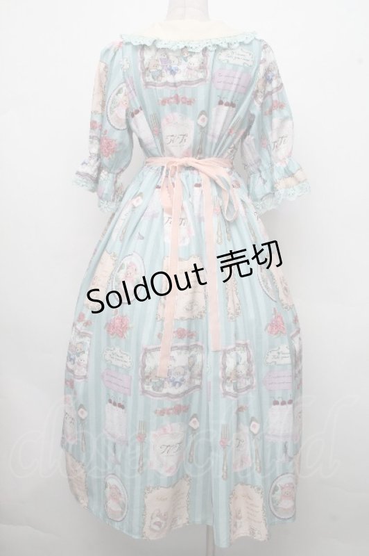 画像2: axes femme kawaii / ティティ×ベアファミリーワンピース  グリーン S-26-04-21-039-AX-OP-AS-ZS (2)