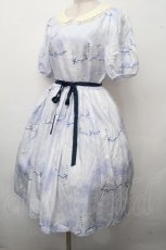 画像3: Leur Getter / Dreamy Carousel袖付ワンピース M サックス S-26-04-21-042-LU-OP-AS-ZS (3)