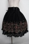 画像3: axes femme / カラー刺繍レースアップスカート  黒 S-26-04-21-054-AX-SK-HR-ZS (3)
