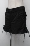 画像3: PEACE NOW / ストライプサイドレースアップショートパンツ  黒 S-26-04-21-056-PU-PA-HR-ZS (3)