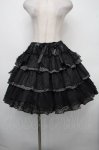 画像1: FRILL / ドットティアードスカート  黒 S-26-04-21-057-HN-SK-HR-ZS (1)
