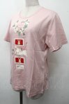 画像3: PINK HOUSE / White Cloverリース＆sleeping rabbitプリントカットソー  ピンク S-26-04-21-013-LO-TO-HR-ZS (3)