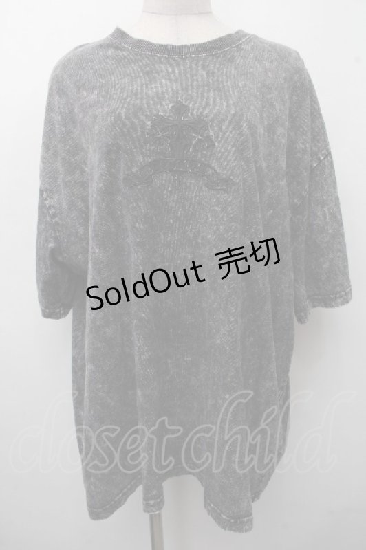 画像1: REFLEM / クロス刺繍Tシャツ  グレー S-26-04-21-022-PU-TS-AS-ZS (1)