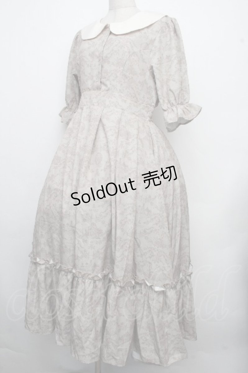 画像3: m petit by misako / NINA’S/トワルドジュイワンピース L ベージュ S-26-04-21-025-LO-OP-HR-ZS (3)