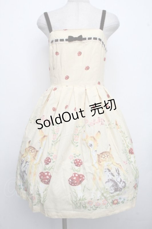 画像1: Emily Temple cute / イマージュリーブルノースリーブワンピース  オフ S-26-04-21-026-ET-OP-AS-ZS (1)