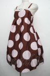 画像3: Emily Temple cute / BIGドットキャミソールワンピース  ブラウンｘピンク S-26-04-21-027-ET-OP-AS-ZS (3)