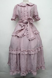 axes femme kawaii / ロマンティックフリルワンピース M ピンク S-26