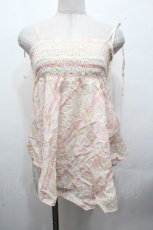 画像1: LIZ LISA / 背中開きチェックチュニック  ピンクｘオフ S-26-04-24-030-LO-TO-HR-ZS (1)