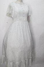 画像3: evelyn / 花柄ストライプロングワンピース  サックス S-26-04-24-036-LO-OP-HR-ZS (3)