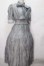 画像3: An MILLE / ボウタイ付きワンピース  グレー S-26-04-24-037-EL-SK-HR-ZS (3)
