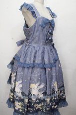 画像3: metamorphose / 【プラスサイズ】twinkle journeyフリルジャンパースカート 2 スモーキーサックス S-26-04-24-038-ME-OP-HR-ZS (3)