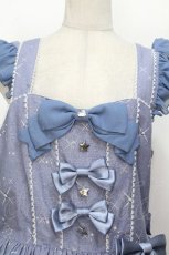 画像4: metamorphose / 【プラスサイズ】twinkle journeyフリルジャンパースカート 2 スモーキーサックス S-26-04-24-038-ME-OP-HR-ZS (4)