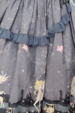 画像5: metamorphose / 【プラスサイズ】twinkle journeyフリルジャンパースカート 2 スモーキーサックス S-26-04-24-038-ME-OP-HR-ZS (5)