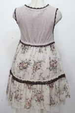 画像2: axes femme / かぎ針花柄チュニック  ピンクｘオフ S-26-04-24-041-AX-OP-HR-ZS (2)