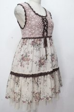 画像3: axes femme / かぎ針花柄チュニック  ピンクｘオフ S-26-04-24-041-AX-OP-HR-ZS (3)