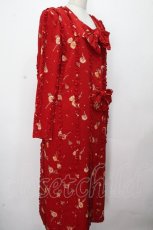 画像3: PINK HOUSE / 花柄フリルワンピース  赤 S-26-04-24-042-LO-OP-HR-ZS (3)