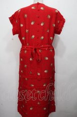 画像2: PINK HOUSE / フリルボーダー花柄ワンピース  赤 S-26-04-24-043-LO-OP-HR-ZS (2)