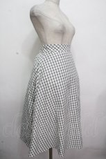 画像3: an another angelus / ドビーチェックフレアースカート  白 S-26-04-24-055-CA-SK-AS-ZS (3)