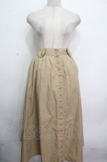 画像1: PINK HOUSE / ドット柄前開きスカート  ベージュ S-26-04-24-056-LO-SK-HR-ZS (1)