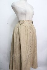 画像3: PINK HOUSE / ドット柄前開きスカート  ベージュ S-26-04-24-056-LO-SK-HR-ZS (3)