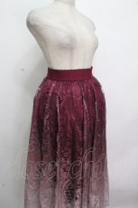 画像3: axes femme / グラデレースサーキュラースカート  ワイン S-26-04-24-057-AX-SK-AS-ZS (3)