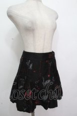 画像3: Channel H / プリントプリーツデニムスカート  黒ｚ赤 S-26-04-24-059-HN-SK-HR-ZS (3)