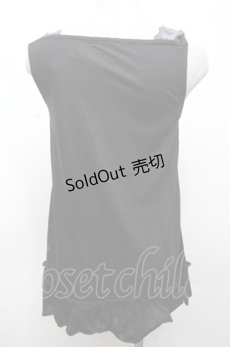 画像2: axes femme / /3つリボンタンクトップ  黒 S-26-04-24-006-AX-TO-HR-ZS (2)